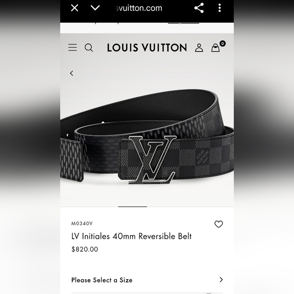 Louis Vuitton 3D Damier Infini recto 2023 Reversible LV Initiales 40MM 100/40 - Picture 8 of 8